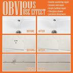 Porcelain Repair Kit White, Sink & Tub Repair Kit to Quickly Fix Tub Chips and - Image 4