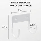 Ironing Board Holder Wall Mount, 5-Inch Wall Mount Ironing Board Hanger - Image 5