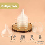 Small Funnels 4 Pack Food Grade Funnel Easily Transfer Liquids Granules Powders - Image 3