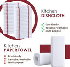 Dish Towels Set Size 15x25 Inch, 100% Cotton Soft & Absorbent Linen Kitchen - Image 2