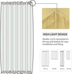 DWCN French Door Curtains – Rod Pocket Thermal Blackout Curtain - Image 3