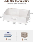 StorageWorks Closet Storage Bins, Trapezoid Organizer Box - Image 2