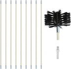 12 Feet Stove Pipe Clean Brush Extension Rods Flexible Fireplace Chimney Brush by Copgge