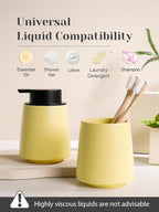 INGOFIN Ceramic Soap Dispenser, 14 oz Bathroom Hand Soap Dispenser, Liquid - Image 7