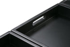 SIMPLIHOME Avalon 42 Inch Wide Contemporary Rectangle Storage Ottoman in Slate - Image 6