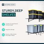 StoreYourBoard 2-Pack Heavy Duty Wall Shelves – Wall-Mounted Garage Storage - Image 6
