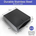 Paper Towel Dispenser Wall Mount, Matte Black Stainless Steel Commercial Paper - Image 5