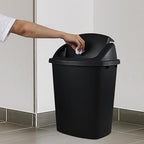4 Pack 40 Liter Swing Lid Kitchen Garbage Can, Plastic Trash Can - Image 7