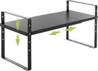 Expandable Cabinet Shelf Organizer Rack, Stackable Kitchen Counter Storage by Acorss-Star