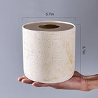 Natural Travertine Textures Mini Trash Can - Image 6