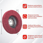 10Pcs 320 & 600 Grit Scour Flap Disc 4 1/2 Inch Angle Grinder Attachment - Image 3