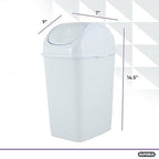 Superio Small Plastic Trash Can - Image 2