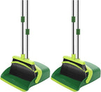 Broom and Dustpan Set, 52-in Long Adjustable Handle Broom Dustpan Combo by NACENA