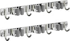 2 Pack Mop and Broom Holder Wall Mount, Non-slip Broom Hanger, Heavy Duty Mop by CUXIXA