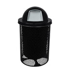 COATEDOUTDOORFURNITURE RDT-BLK Heavy Duty 32 Gallon Round Trash Receptacle by CoatedOutdoorFurniture