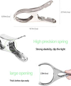 8 Pack Stainless Steel Clothespins, 4.7 Inch Towel Clips - Image 4