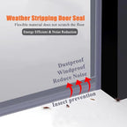 Upgraded 32.8FT Silicone Weather Stripping Door Seal, No Residue Glass Shower - Image 4