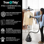True & Tidy® Heavy-Duty Industrial Standing Garment Steamer - Image 6