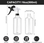 Eccliy 12 Pcs 16 Oz Plastic Spray Bottle, Adjustable Empty Reusable Sprayer - Image 2