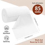 H4N Microfiber Cleaning Cloth Roll, 85 Pack Micro Fiber Wash Cloths - Image 2