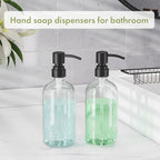 AmazerBath Soap Dispenser, 2 Pack Glass Soap Dispenser - Image 6