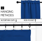 Pickluc Cafe Kitchen Curtains 36 Inches Long 2 Panels, Short Black Out Curtain - Image 2