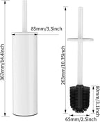 Toilet Brush and Holder Set, 2 Pack Stainless Steel Toilet Bowl Brush - Image 7