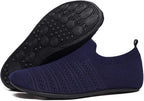 QZKDM Lightweight Slip on Grip Indoor House Slippers Barefoot Non Slip Home - Image 3