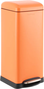 happimess HPM1007G Betty Retro 8-Gallon Step-Open Trash Can, Fingerprint by Happimess