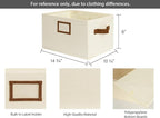 StorageWorks Storage Baskets for Shelves, Foldable Fabric Closet Storage Bins - Image 2