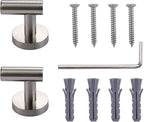 TASTOS Bathroom Towel Hooks Brushed Nickel, 2 Pack Stainless Steel Robe Coat - Image 6