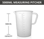 Plastic Graduated Measuring and Mixing Pitcher - 5000ml Plastic Graduated - Image 3