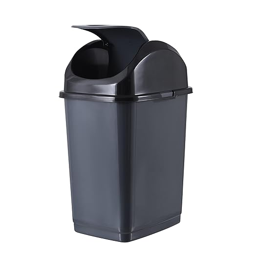 Superio Kitchen Trash Can with Swing Top Lid 9 Gallon Slim Waste Bin 37 Qt - Image 2