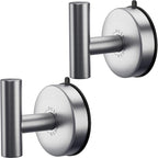 DGYB Large Suction Cup Hooks for Shower Set of 2 Brushed Nickel Towel Hooks for by DGYB