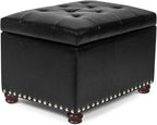 24'' Leather Storage Ottoman Rectangular Foot Rest Stool by DecentHomefocusoneveryonessmallfamilySimplefurnitureSophisticatedlifestyleYourspaceplannerknowyoubetterbecausemoreprofessional