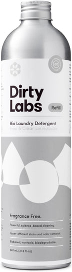 Dirty Labs | Scent Free | Bio Enzyme Liquid Laundry Detergent | 80 Loads | by DirtyLabs