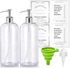 Refillable 32oz Dispenser Plastic Bottle 2pack by UnaliliaMakeLifeBeautiful