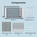 carrotez 2 Pack Expandable Cabinet Organizer, Stackable Kitchen Counter Shelf - Image 8
