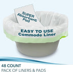 Disposable Bedside Commode Liners and Pads - Image 3