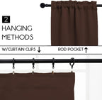 Pickluc Cafe Curtain 30 Inches Length, Rod Pocket Kitchen Curtain, Short - Image 2