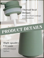 INGOFIN Ceramic Foaming Soap Dispenser -14 oz Foam Hand Soap Dispenser Bathroom - Image 5