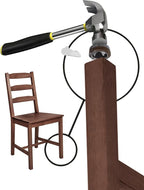 GorillaFelt CB257 Chair Leg Floor Protectors/Felt Glides Tap On Felt Furniture - Image 7