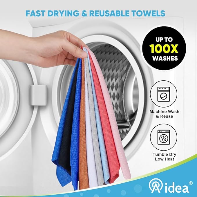 AIDEA Microfiber Cleaning Cloth 330 Sheets 6 Roll, Microfiber Towels - Image 6