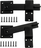2 Pack Flip Gate Latch Lock 6'' Adjustable Barn Door Lock Hardware Safety by AKBFOX