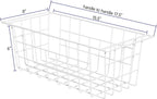 SANNO 17.5in Chest Freezer Basket, Freezer Organizer Bins, Sturdy Metal Wire - Image 2