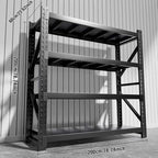 5000lbs Load Capacity, Heavy Duty 4-Tier Steel Shelving Unit, Adjustable - Image 2