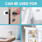 Strongest Home Wall & Door Handle Stopper 3.15" Set 5 Pieces of White Rubber - Image 4