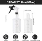 Eccliy 12 Pcs 16 Oz Plastic Spray Bottle, Adjustable Empty Reusable Sprayer - Image 2