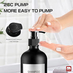 GMISUN Black Shampoo and Conditioner Dispenser, Shower Soap Dispenser Bottles - Image 5