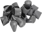 uxcell 20pcs Rubber End Caps 34mm ID Vinyl Cap Cover Screw Protectors Dark Grey - Image 4